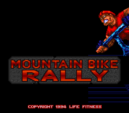 Mountain Bike Rally Title Screen
